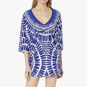 💎 Trina Turk Women's Top ALGIERS Tunic Swim Cover-Up